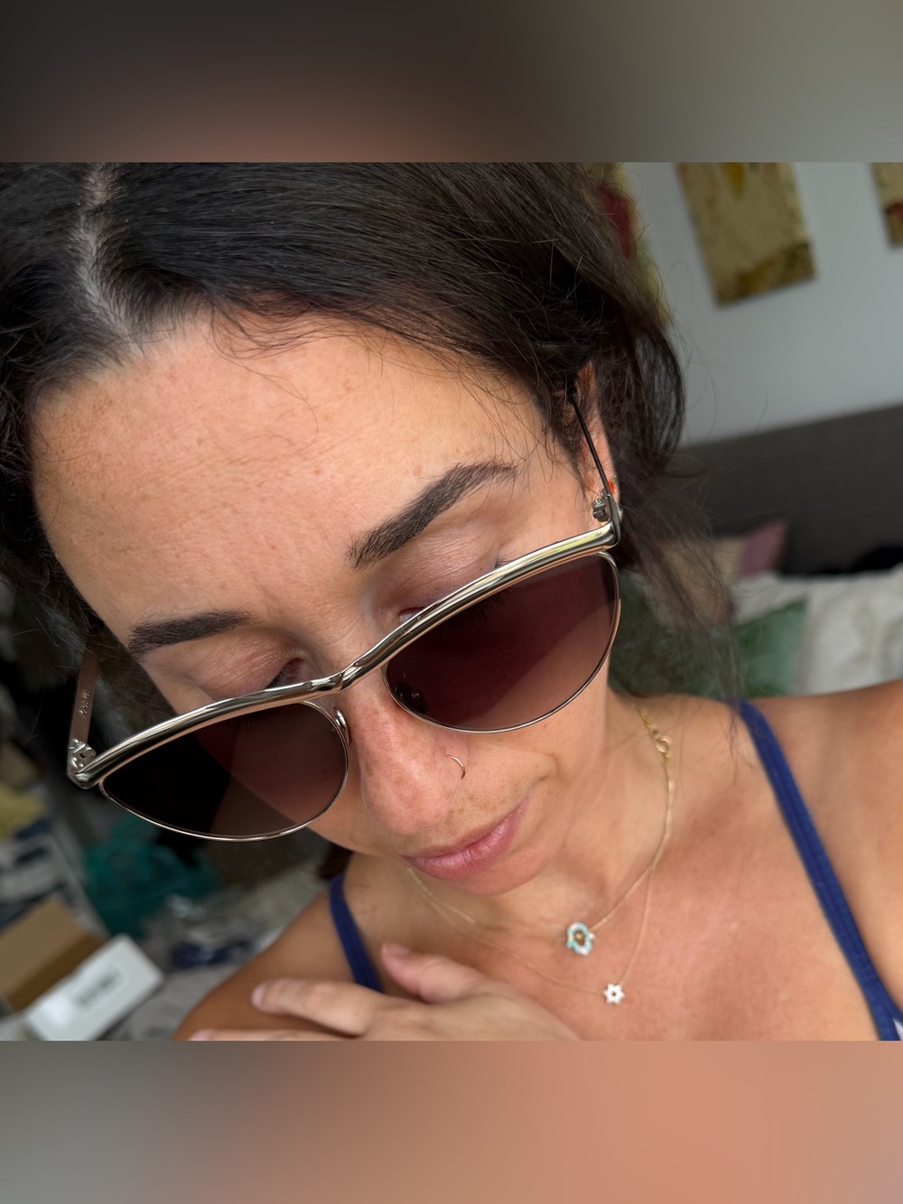 KREWE Heidi sunglasses Silver Chroma + Tortuga Noir - Picture 8 of 15